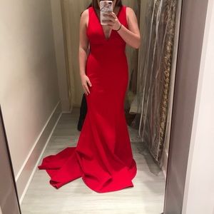 Red Sherri Hill Prom Dress